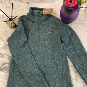 Patagonia Green Quarter-Zip Sweater